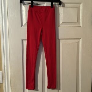 Brand new without tags LulaRoe kids buttery soft red leggings l/xl